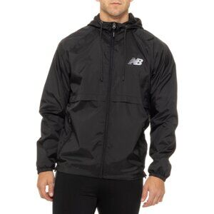 NEW BALANCE HOODED WINDBREAKER FULL ZIP MESH LINED